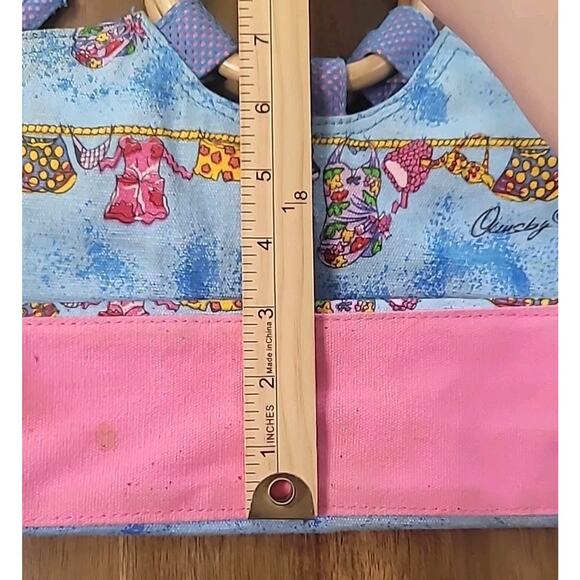 Vintage Anne Ormsby Surviving Stress Canvas Handbag Crossbody - Picture 8 of 11